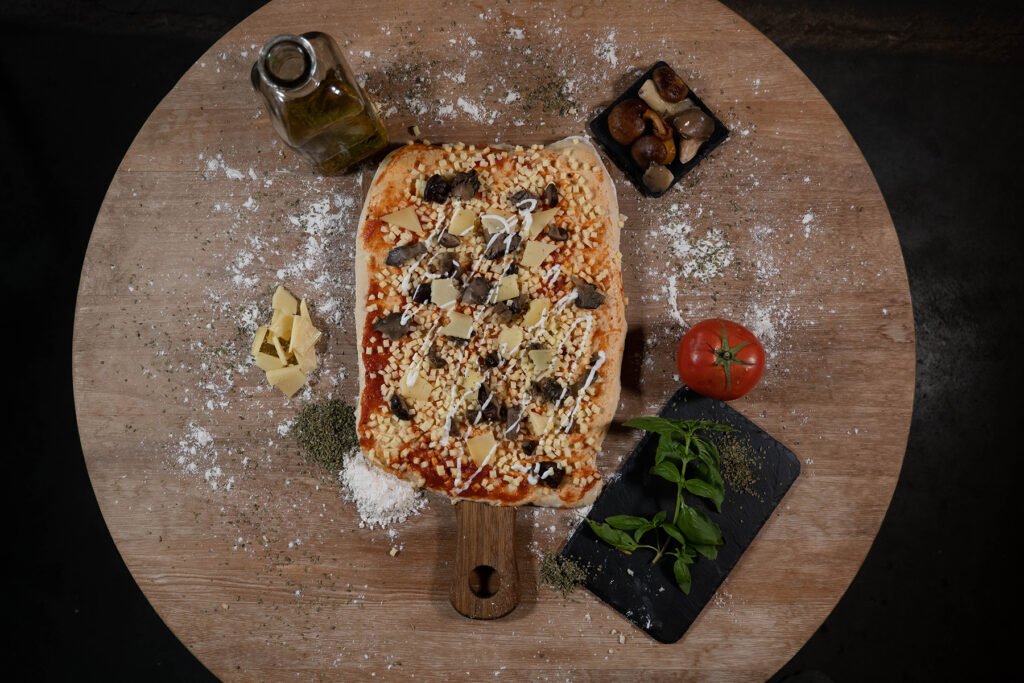Pizza artesana La Panpinela Bota cruda